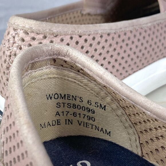 Sperry Top Sider Shoes Womens 6.5 Pink Leather Seaside Perforated Summer Loafers - Picture 12 of 12